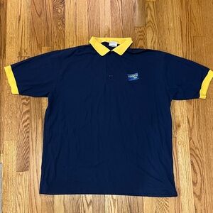 Rare Vintage Blockbuster Video staff polo